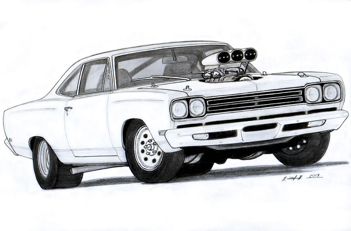 1969 Plymouth Road Runner чертежи