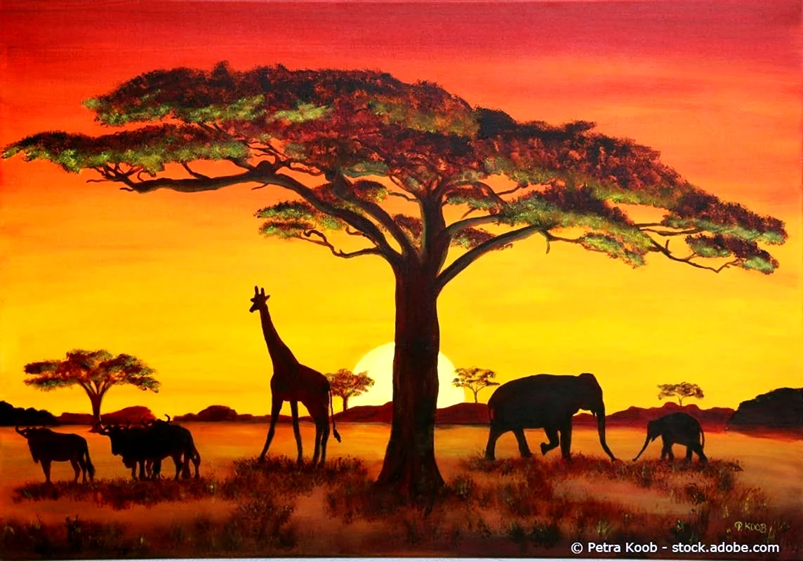 Африка рисунок