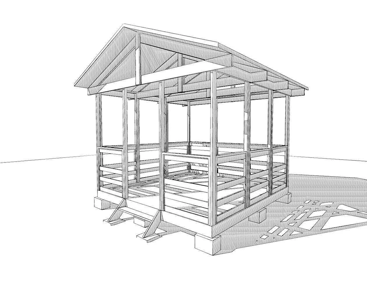 Беседка для дачи каркас. Односкатная беседка 6х4. Беседка односкатная 3х3 чертеж. Беседка каркас 1скат Дубрава. Беседка Revit.