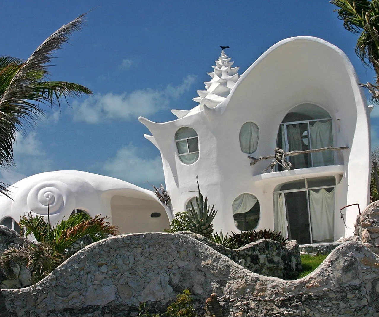 Дом-раковинаConch Shell House Исла-Мухерес Мексика