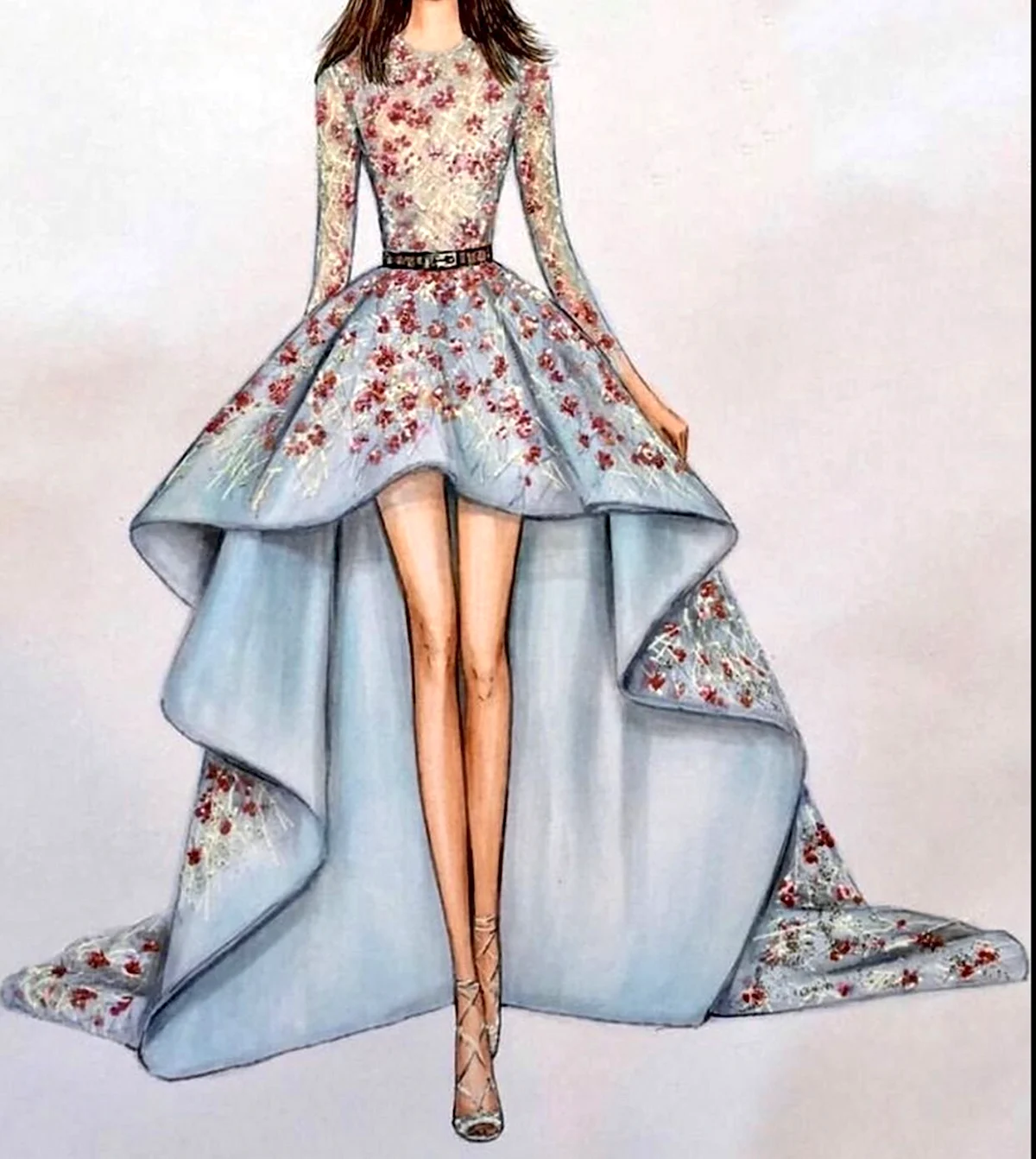 Дизайн платья рисунки
