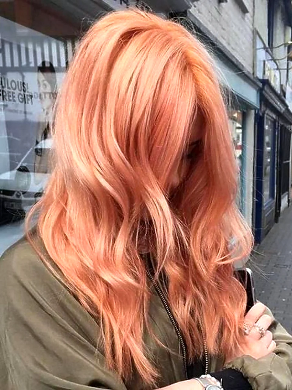 Розовая краска на рыжие волосы
