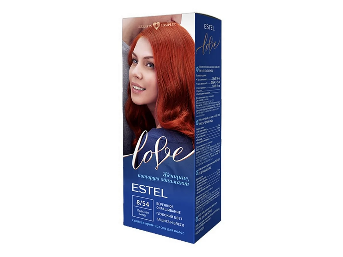 Estel solo Color т.3.85 красный огонь