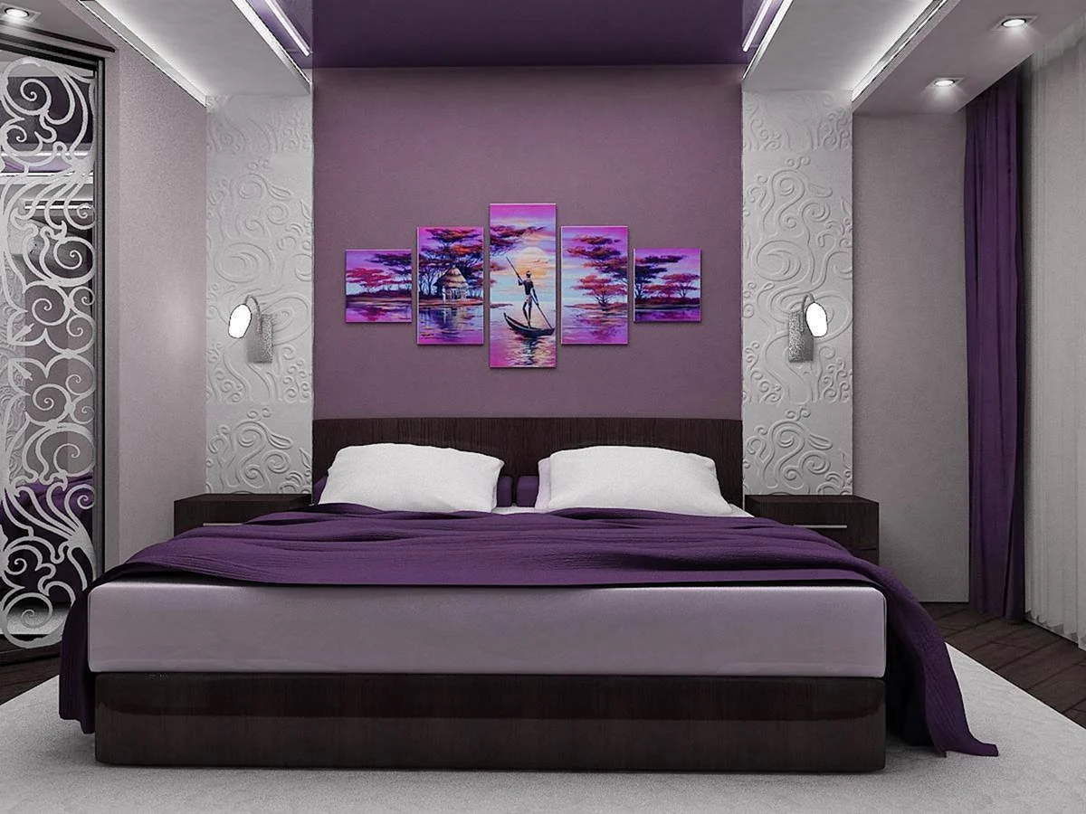 Сиреневая спальня - Студия дизайна «Малина»