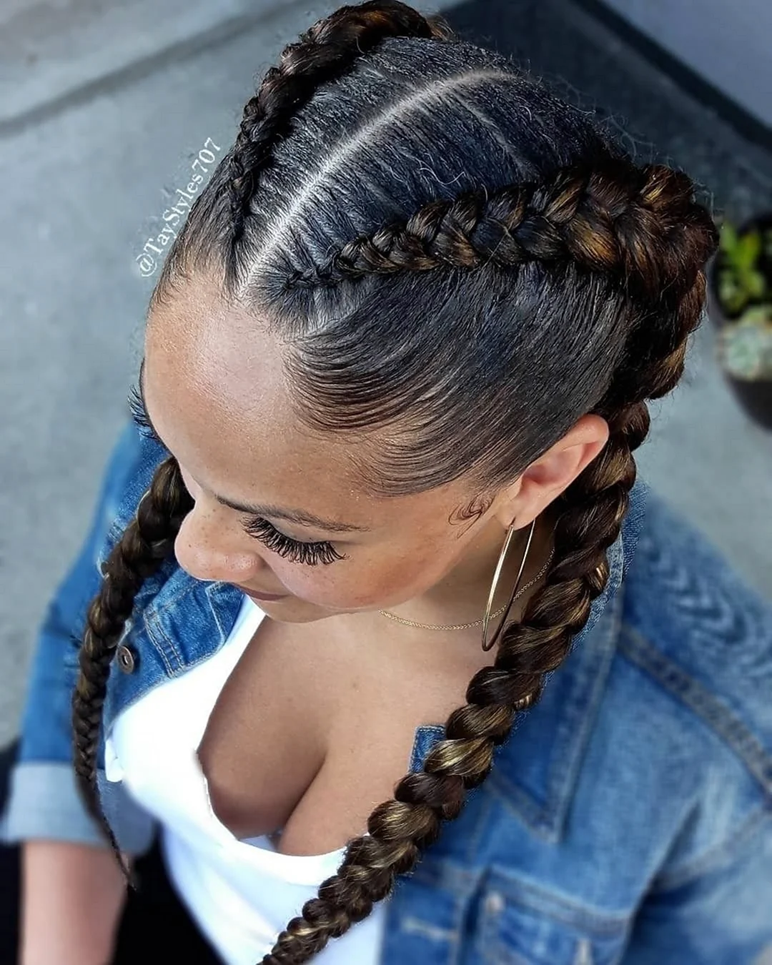 Французские косички Boxer-Braids