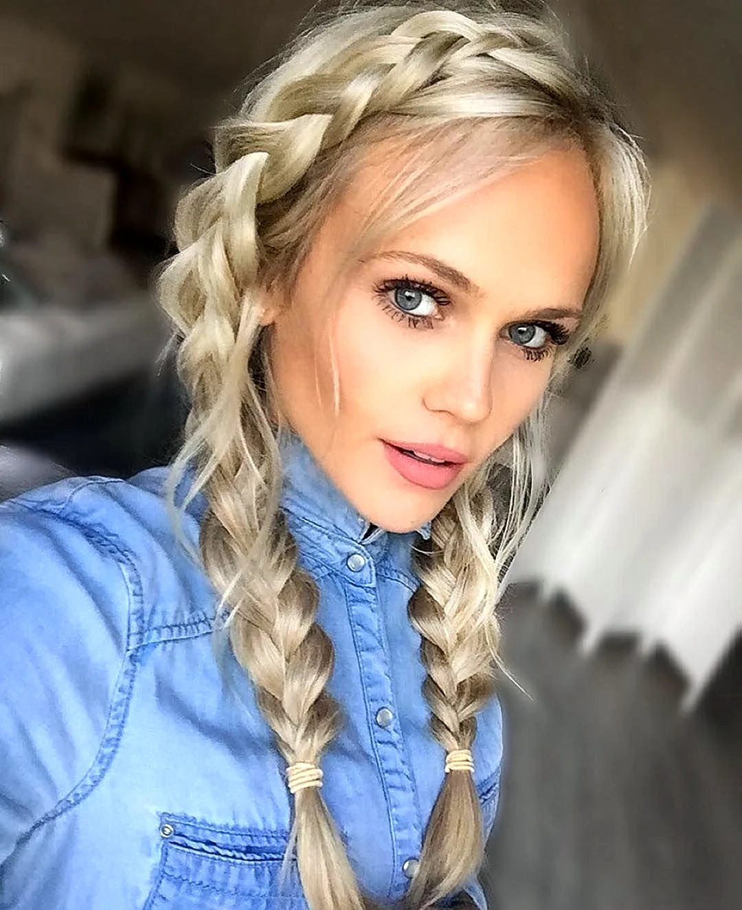 Голландская коса полукорона