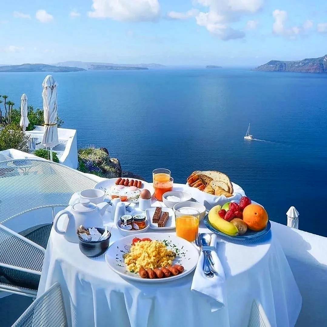 Greece Santorini завтрак