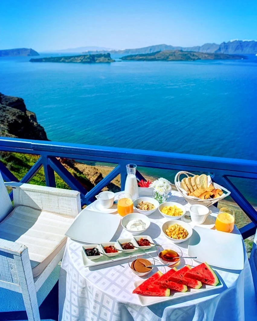 Greece Santorini завтрак