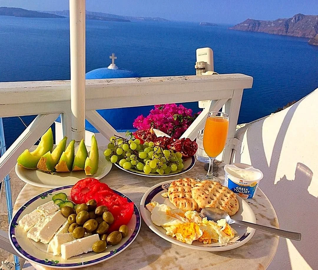Greece Santorini завтрак