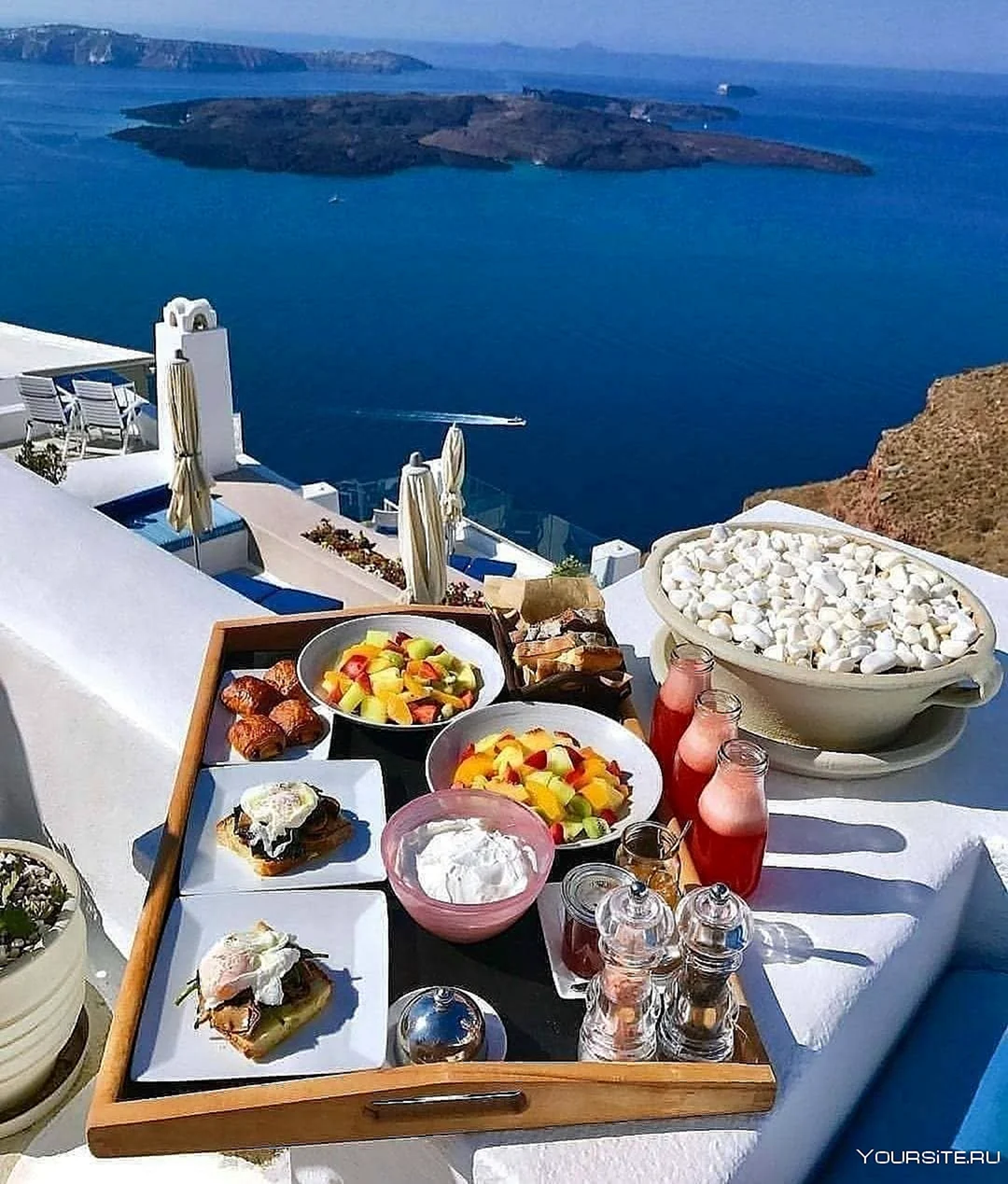 Greece Santorini завтрак