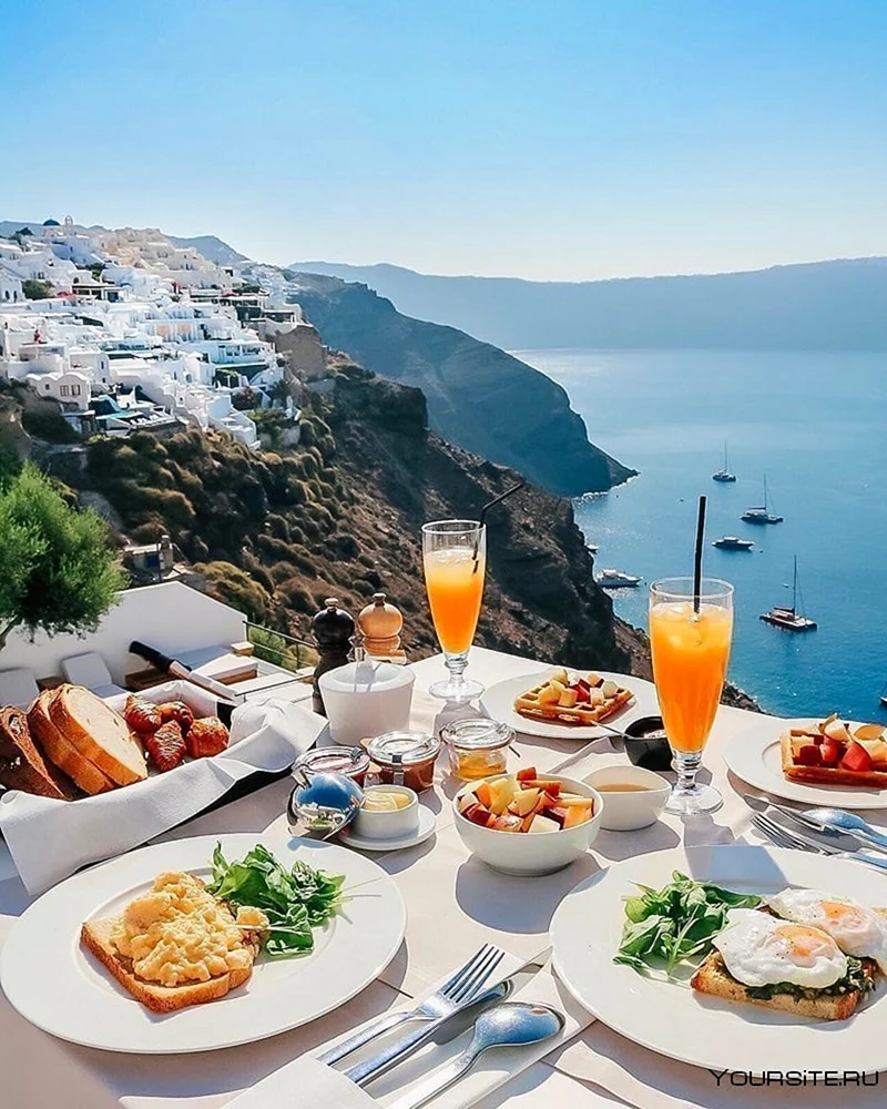 Greece Santorini завтрак