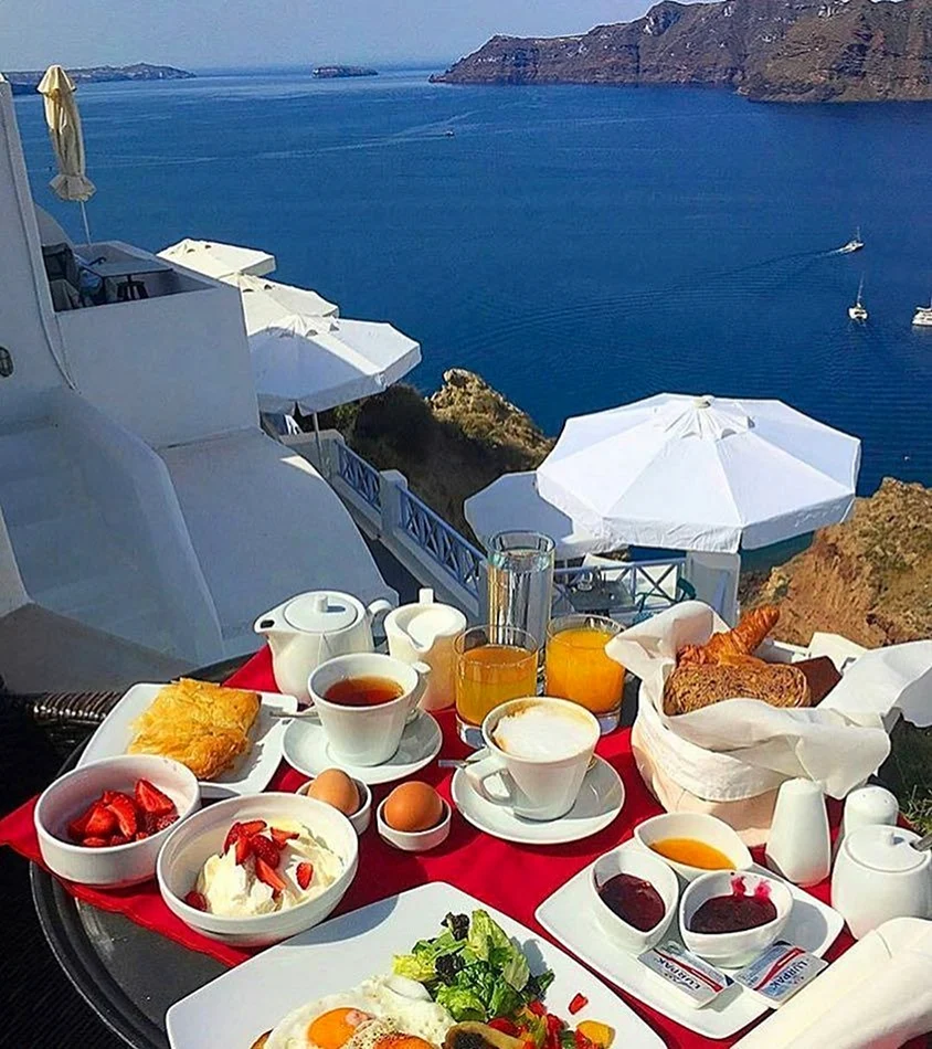 Greece Santorini завтрак