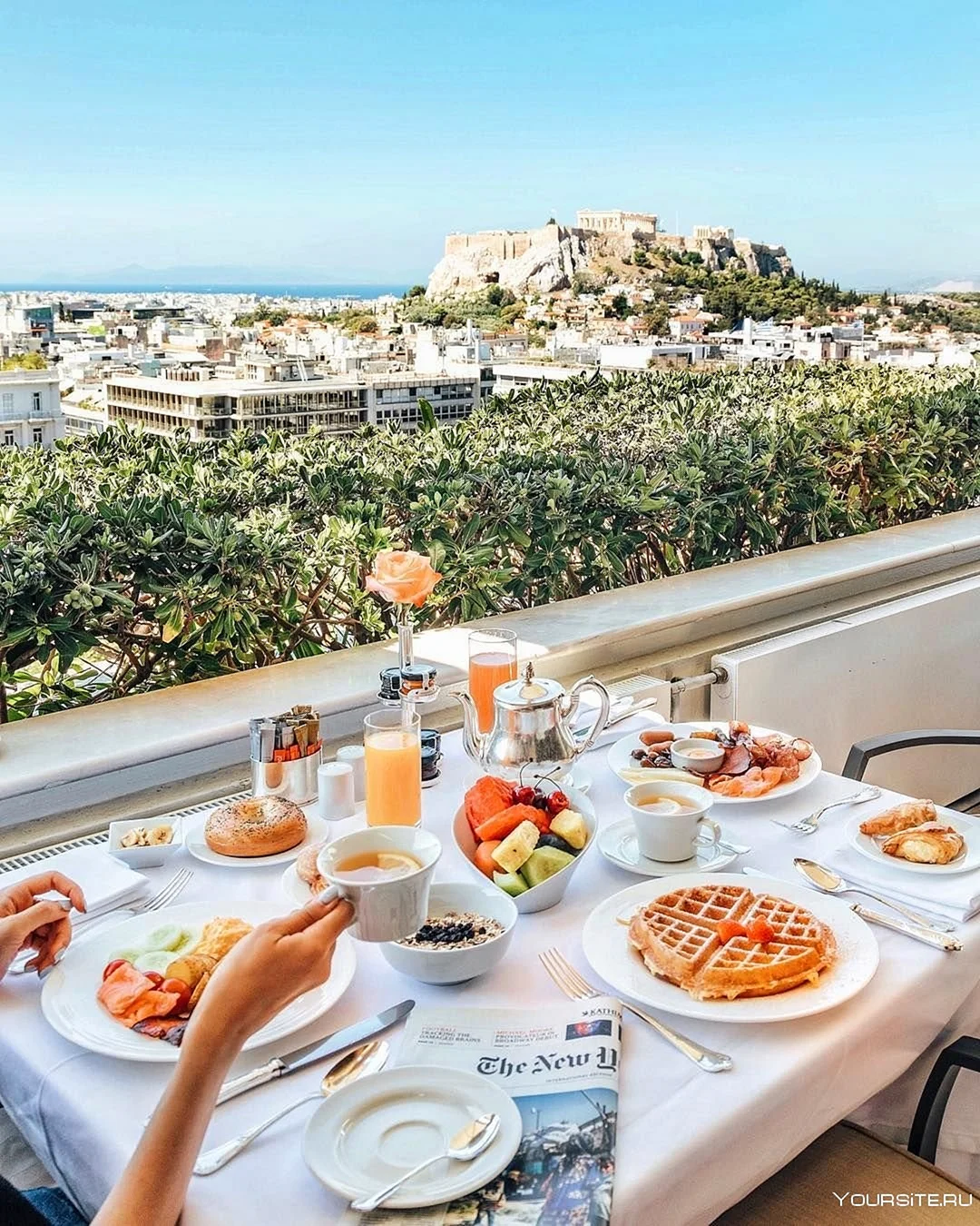 Греция Афины завтрак
