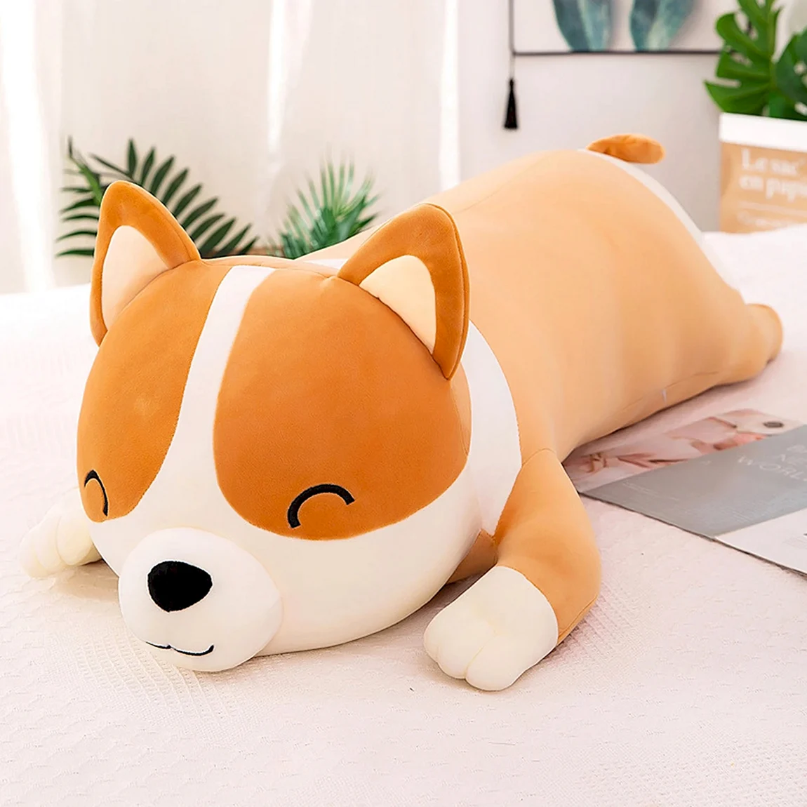 Игрушка подушка корги 75 см