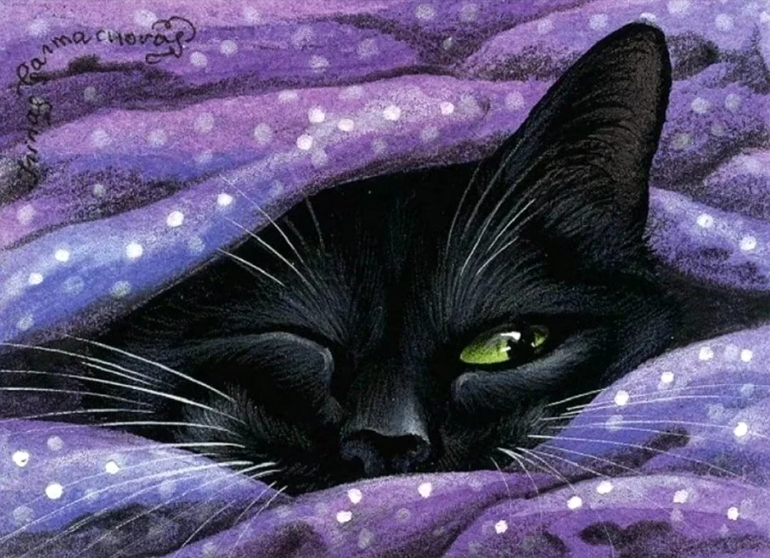 Картины Ирины Гармашовой коты