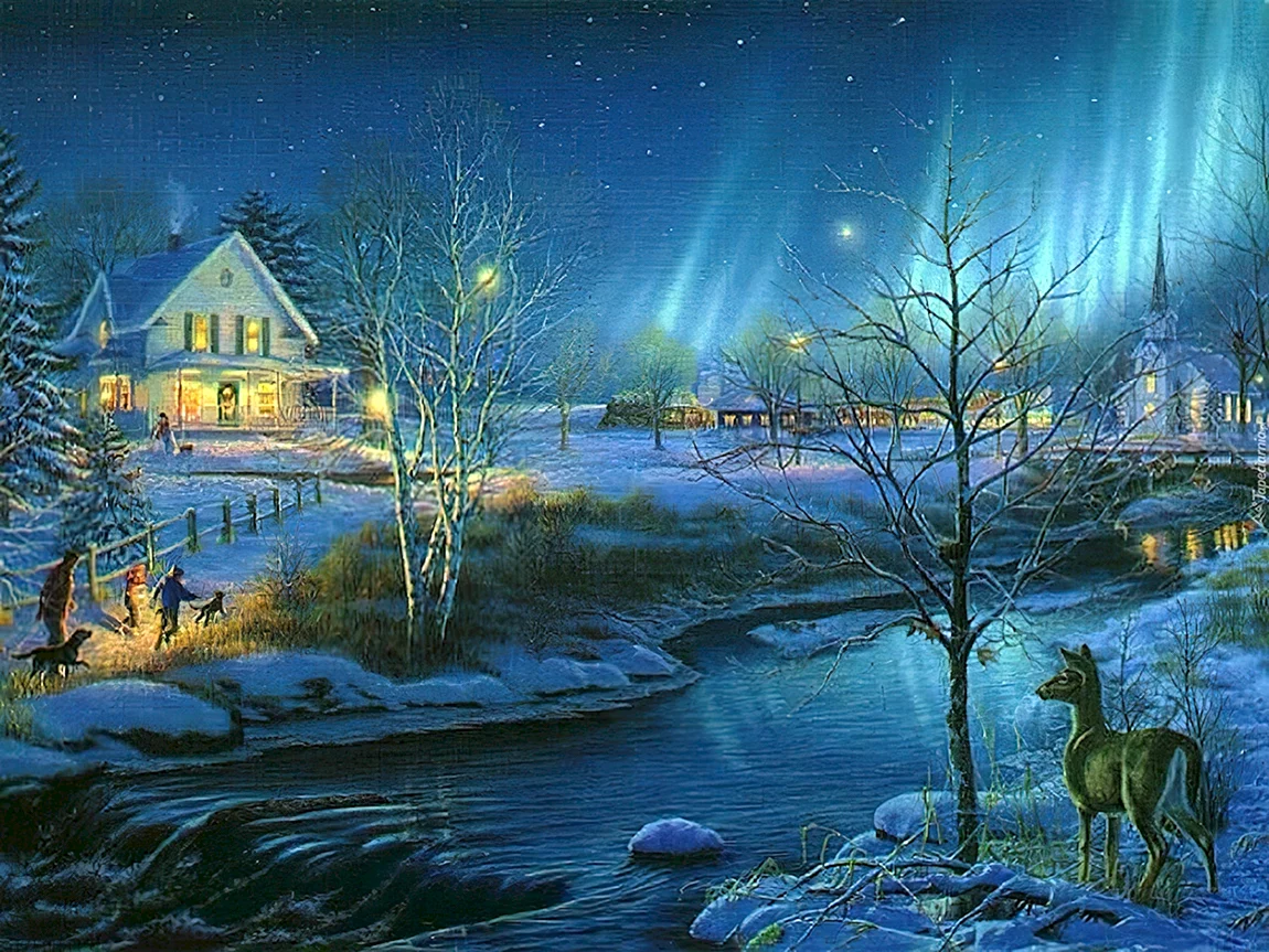 Картины художника Terry Redlin Рождество