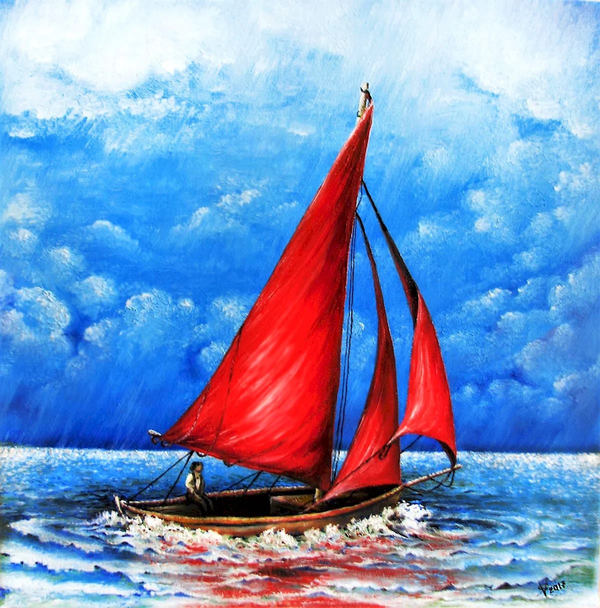 Картины мореАлые паруса