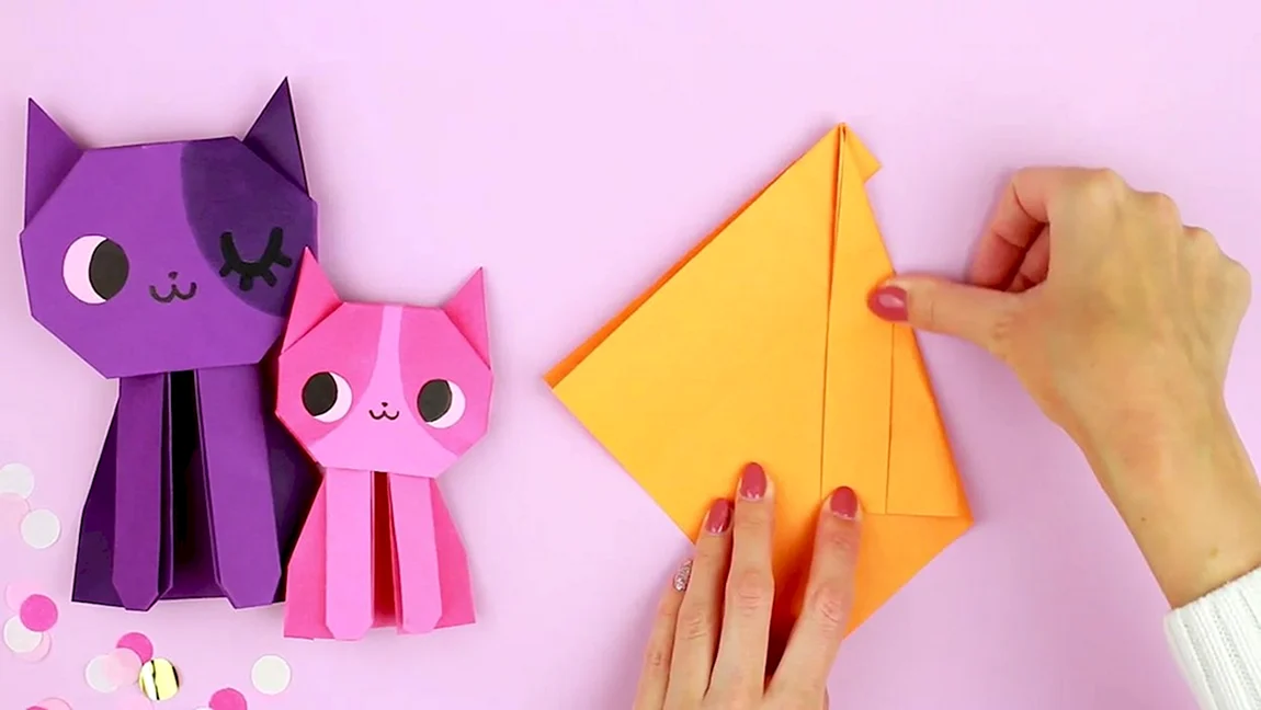 Оригами из бумаги hello origami. Милые оригами из бумаги. Hello оригами кошка. Оригами милашки Хеллоу оригами. Коллекция три кота оригами.