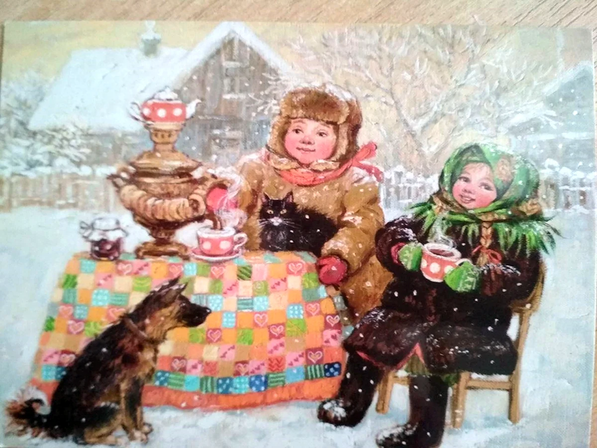 Художник Ольга Симонова чаепитие