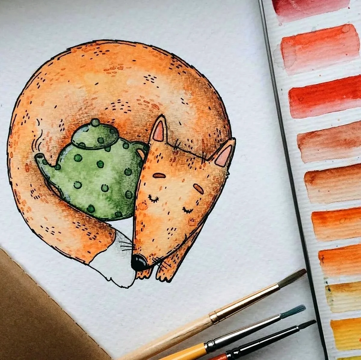 Классные рисунки акварелью