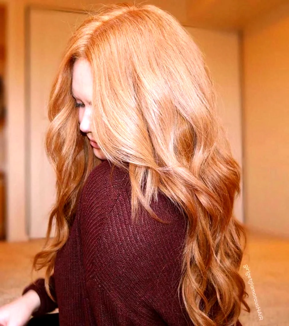 Рыжий блонд цвет волос