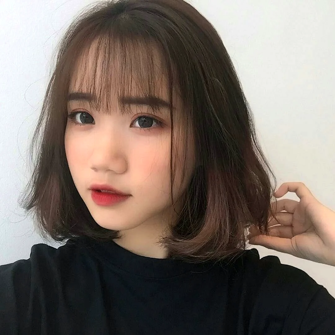 Кореянки ulzzang с каре и челкой