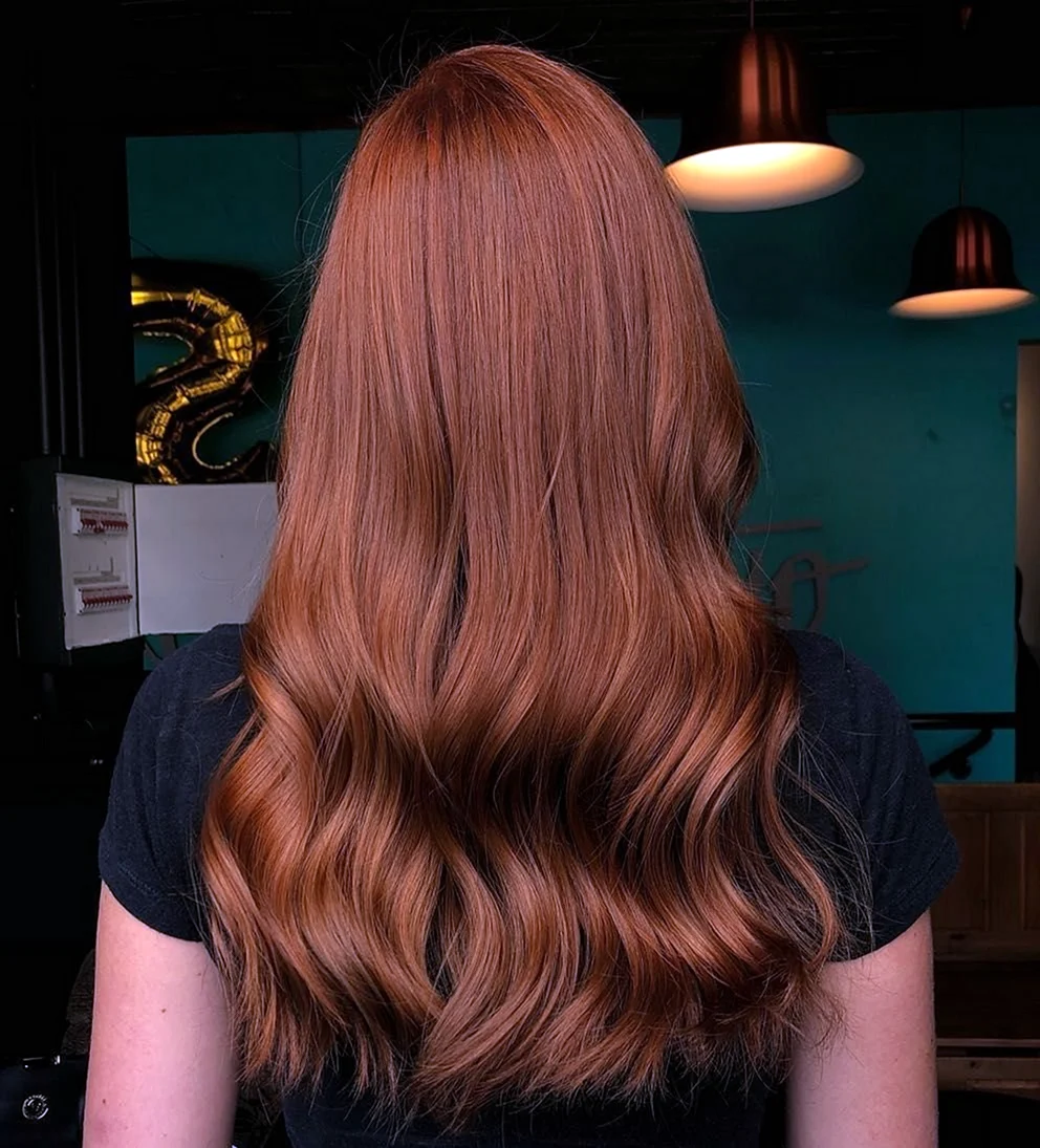 Коричневый цвет волос с рыжим оттенком