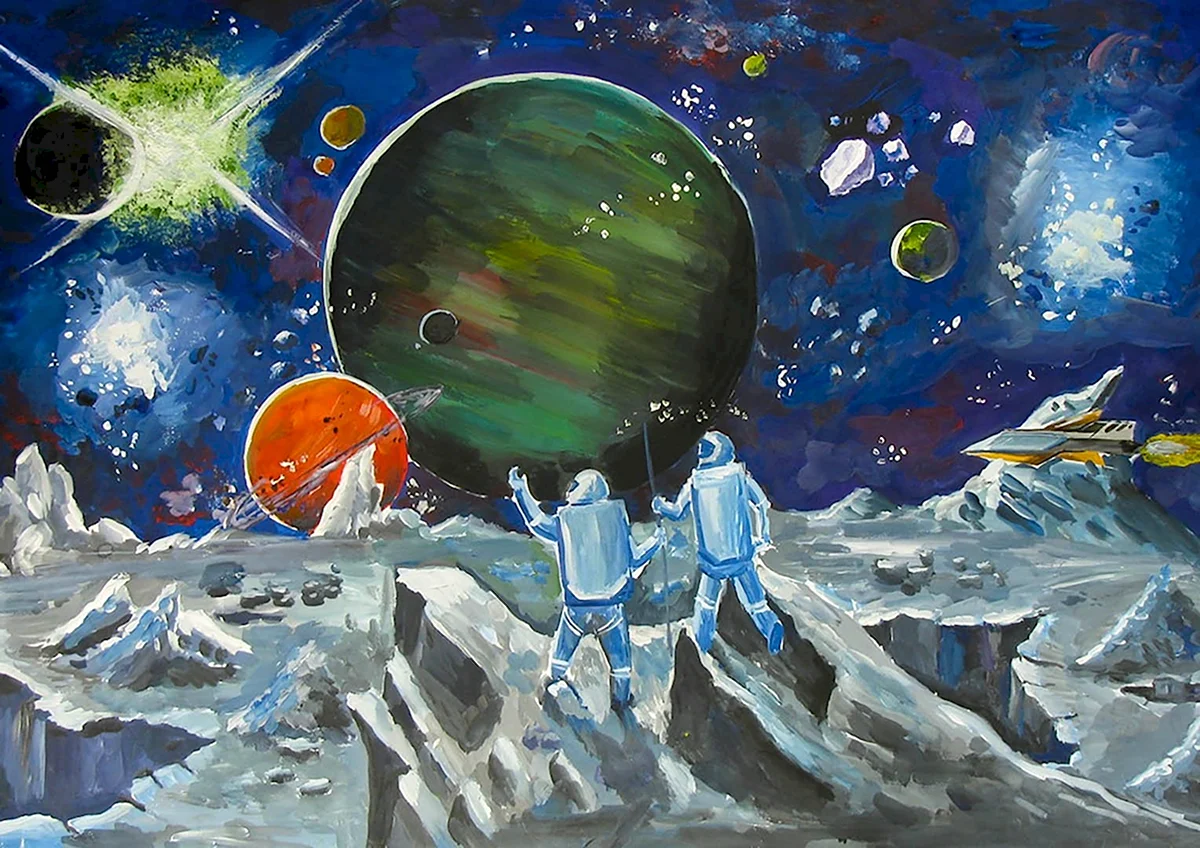 Космос рисунок