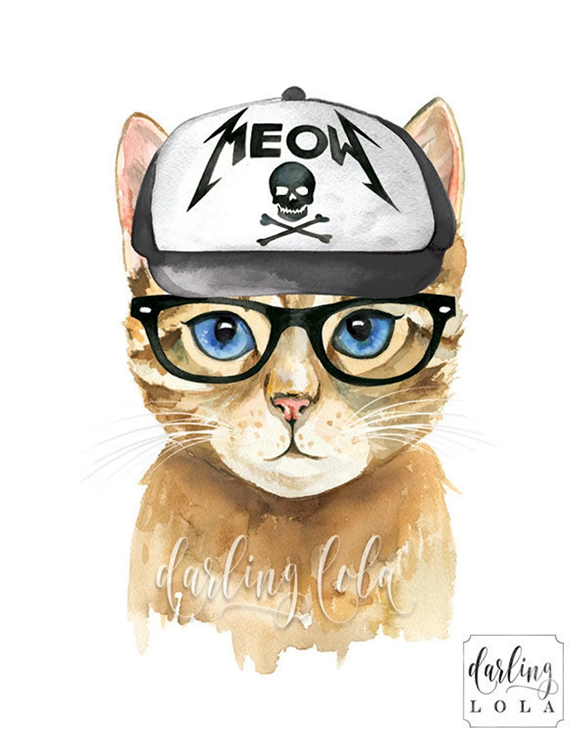 Кот в очках