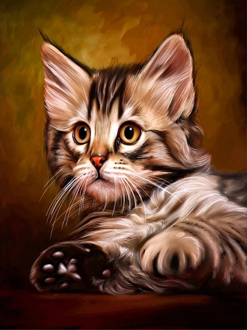 Котенок живопись