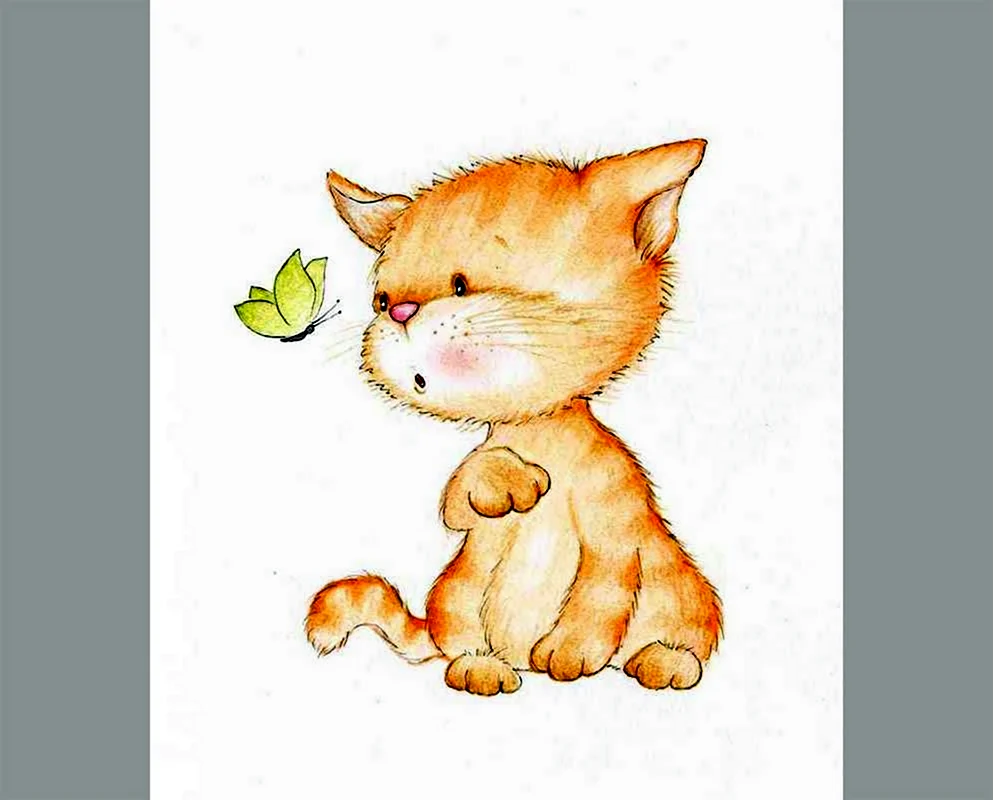 Котятки рисунки