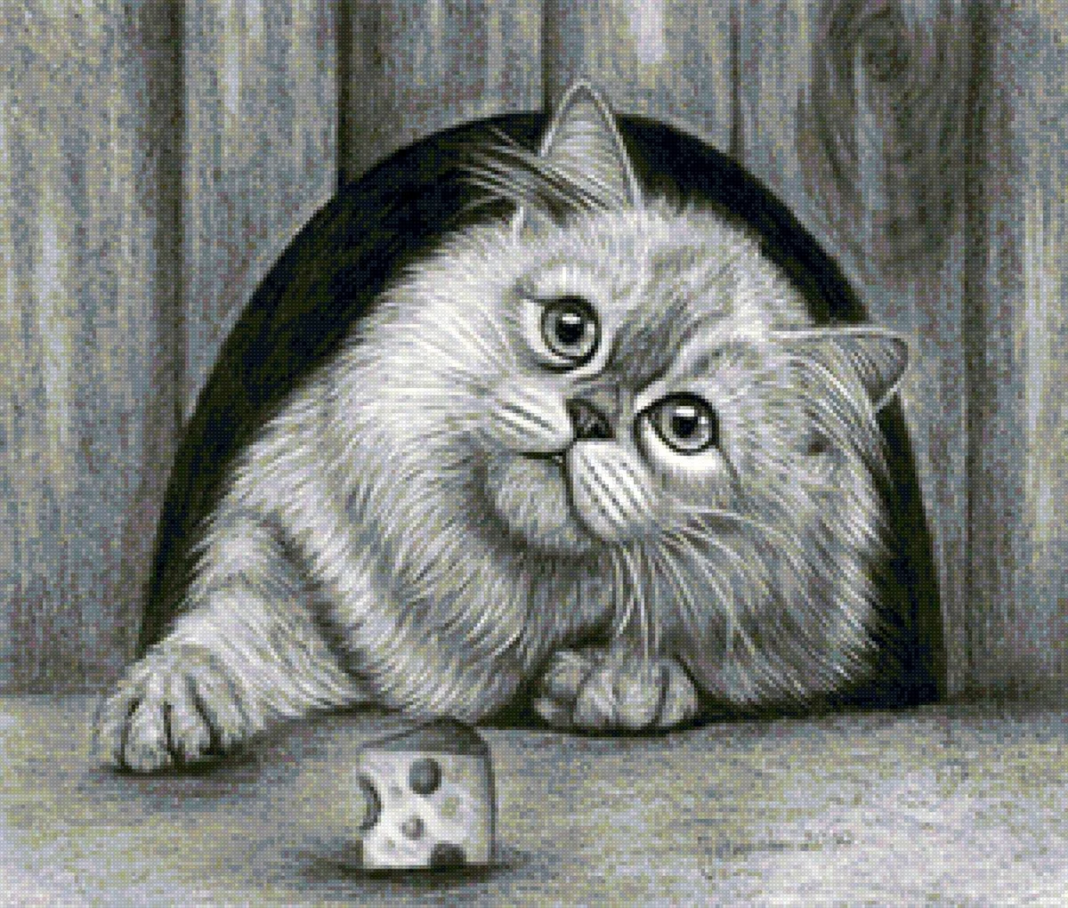 Котик карандашом