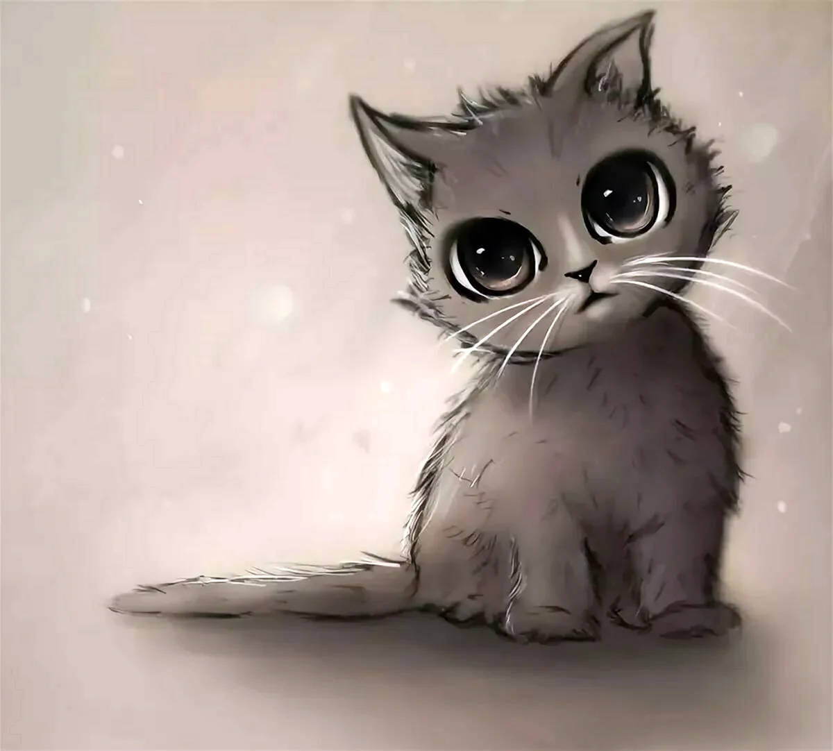 Рисунки милые кошки