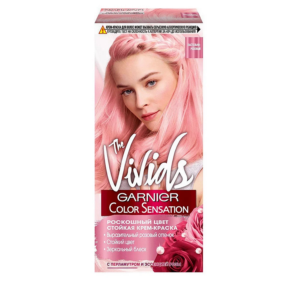 Пастельно розовая краска для волос