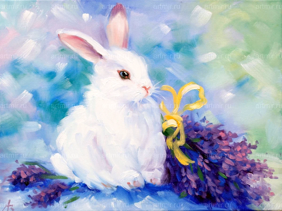 Кролик живопись