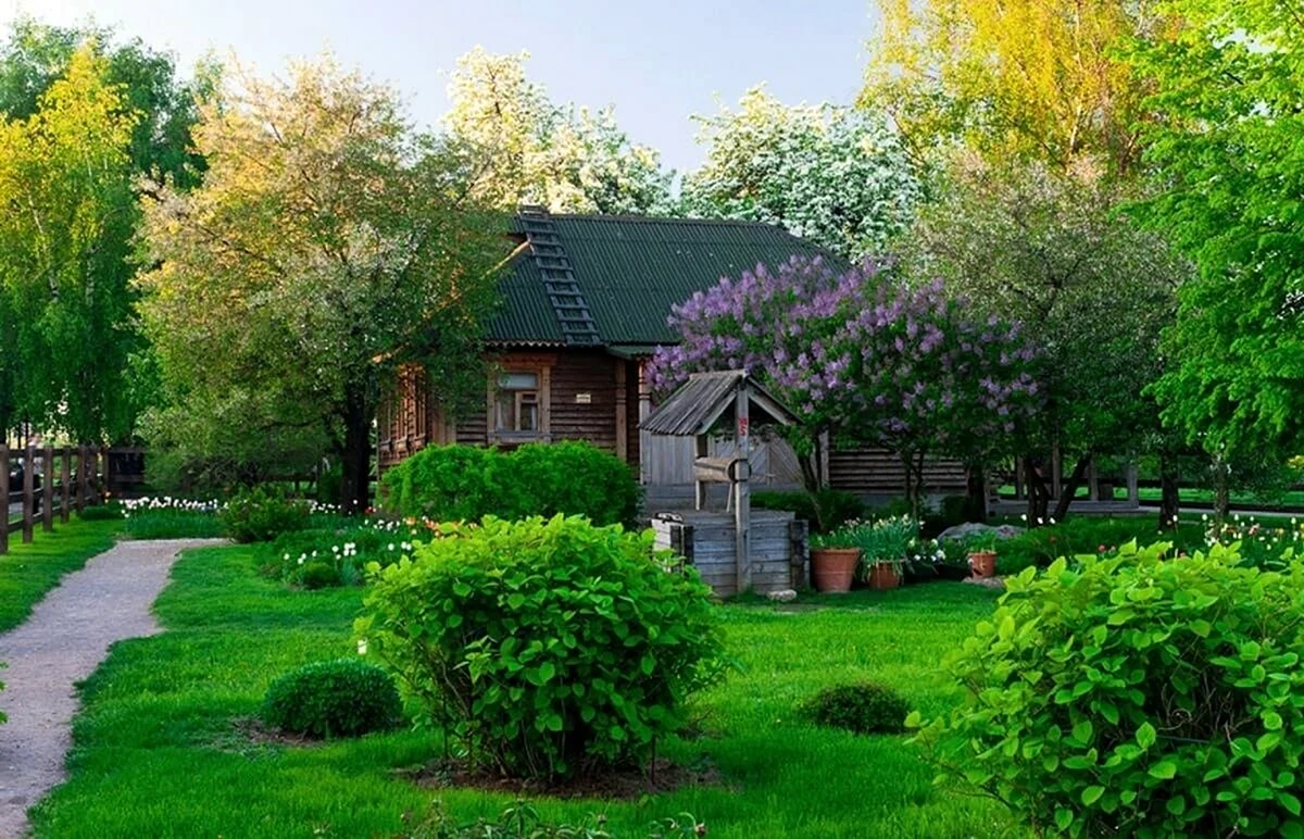 Ландшафт в стиле русская усадьба