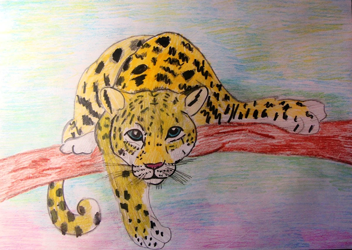 Леопард рисунок