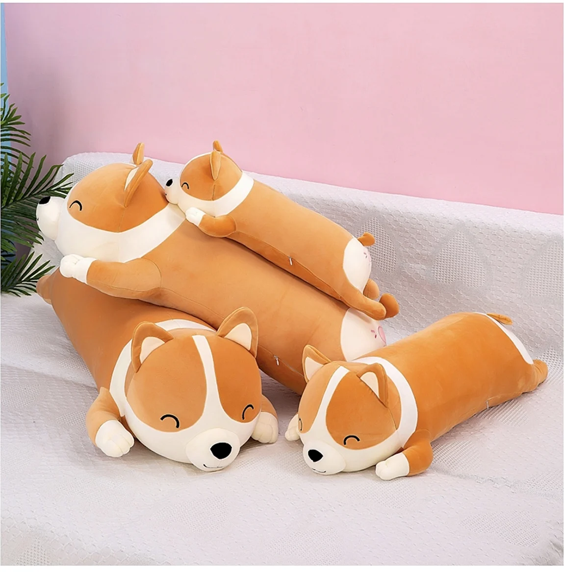 Мягкая игрушка-подушка корги 75 см