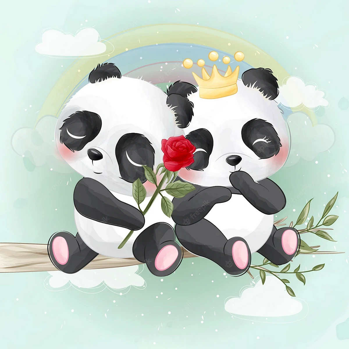 Рисунок панда милая