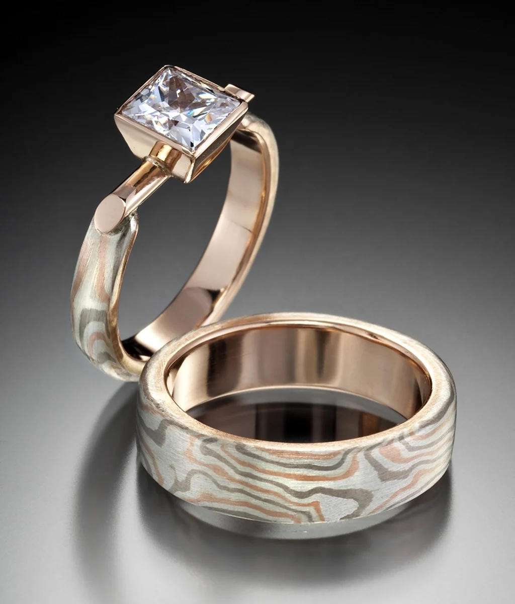 Mokume gane Ring