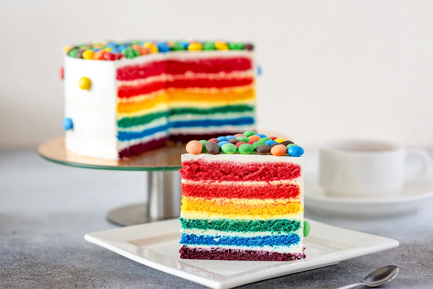 Разноцветный тортик