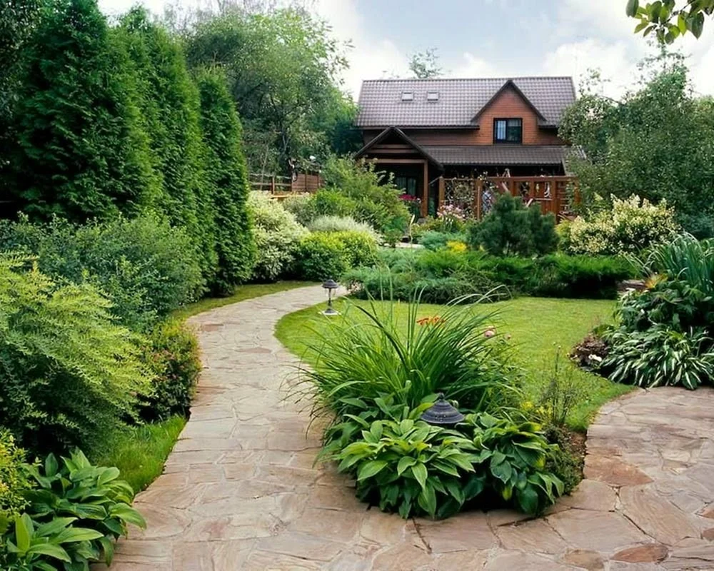 Красивые загородные дома с ландшафтным дизайном