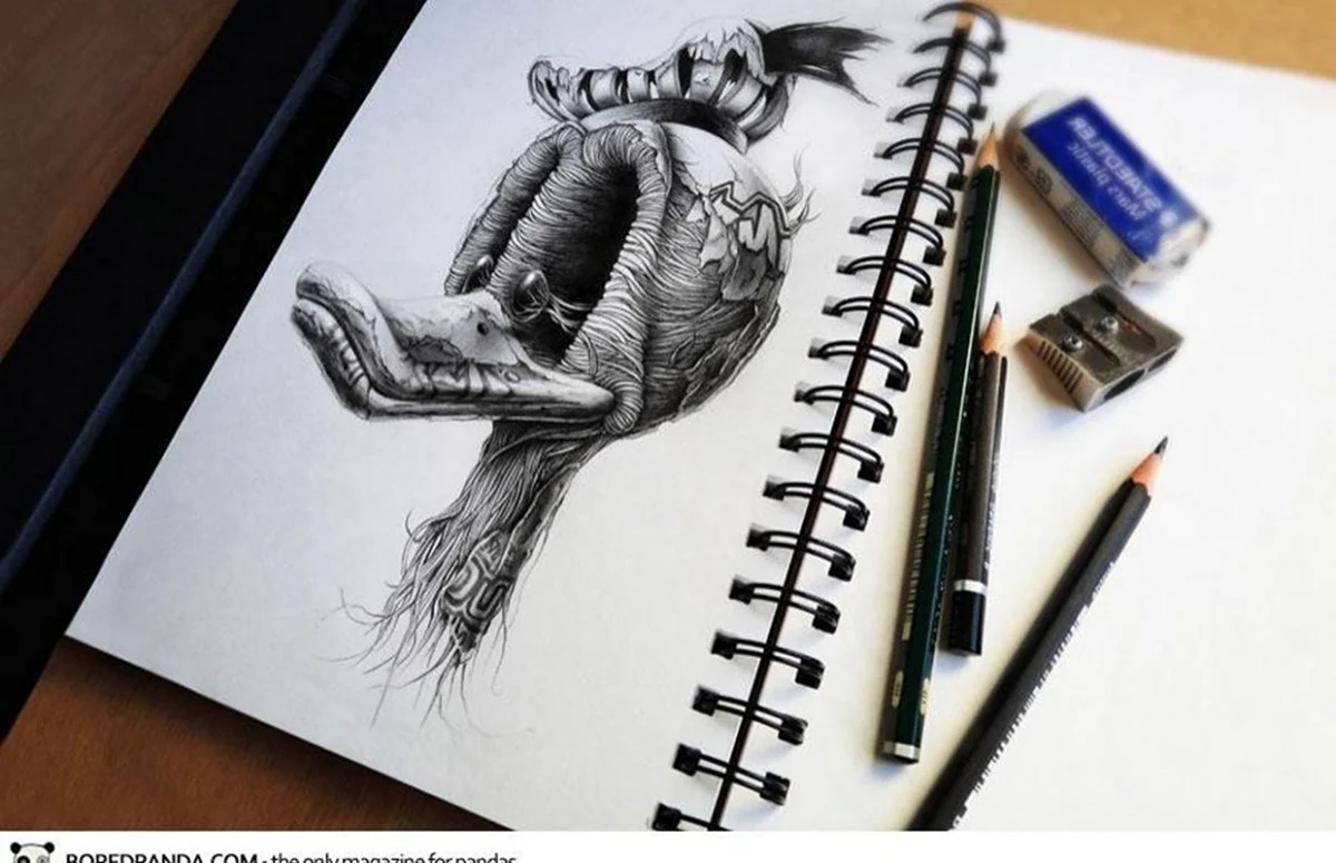 Необычные рисунки карандашом
