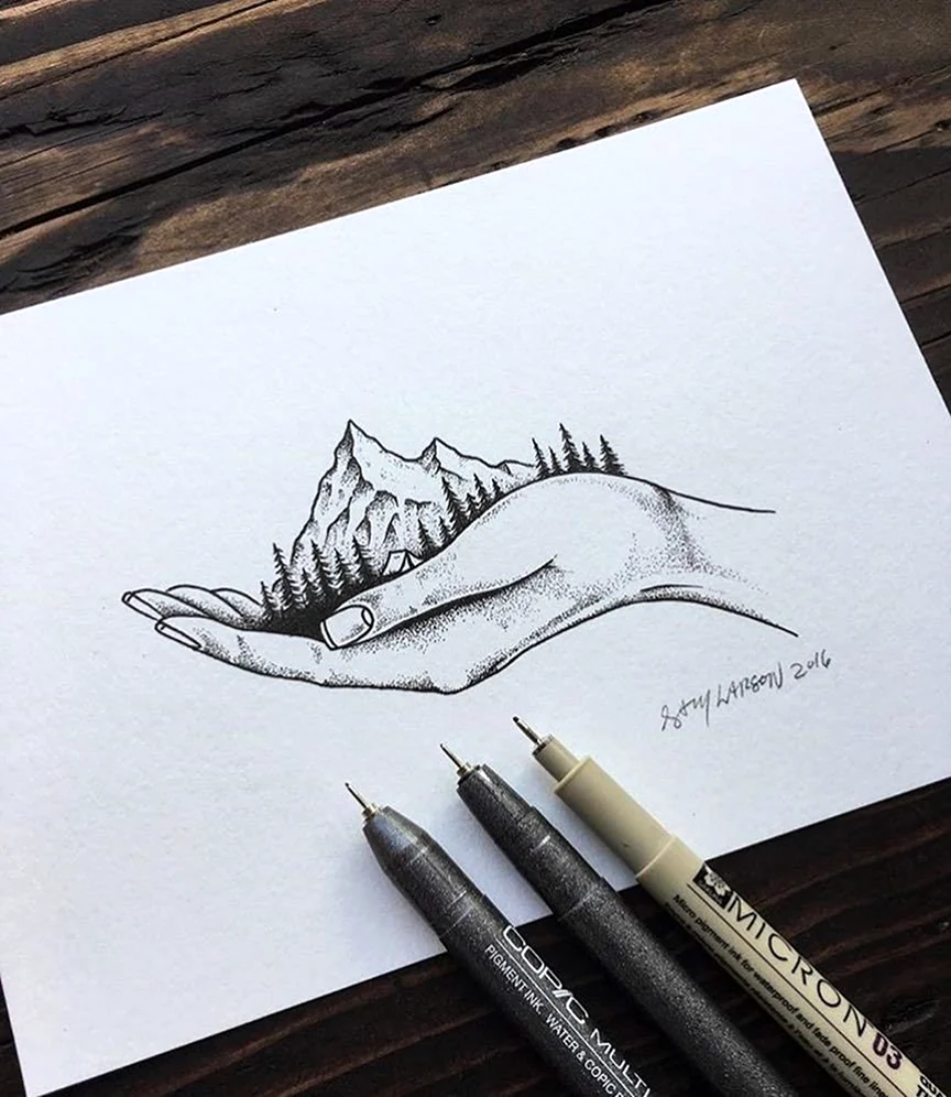 Необычные рисунки карандашом