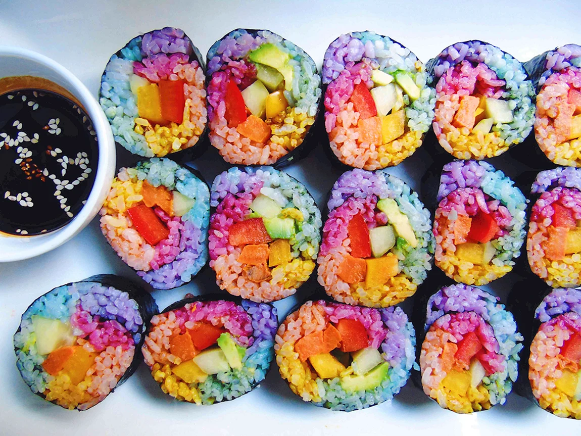 Разноцветная еда