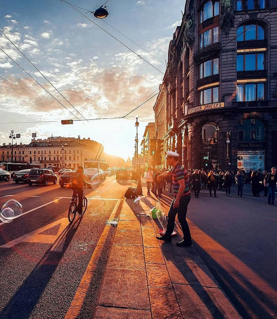 Невский проспект Санкт Петербург Солнечный день