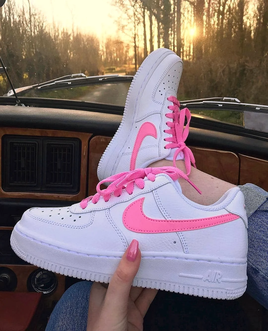 Nike Air Force 12 розовые