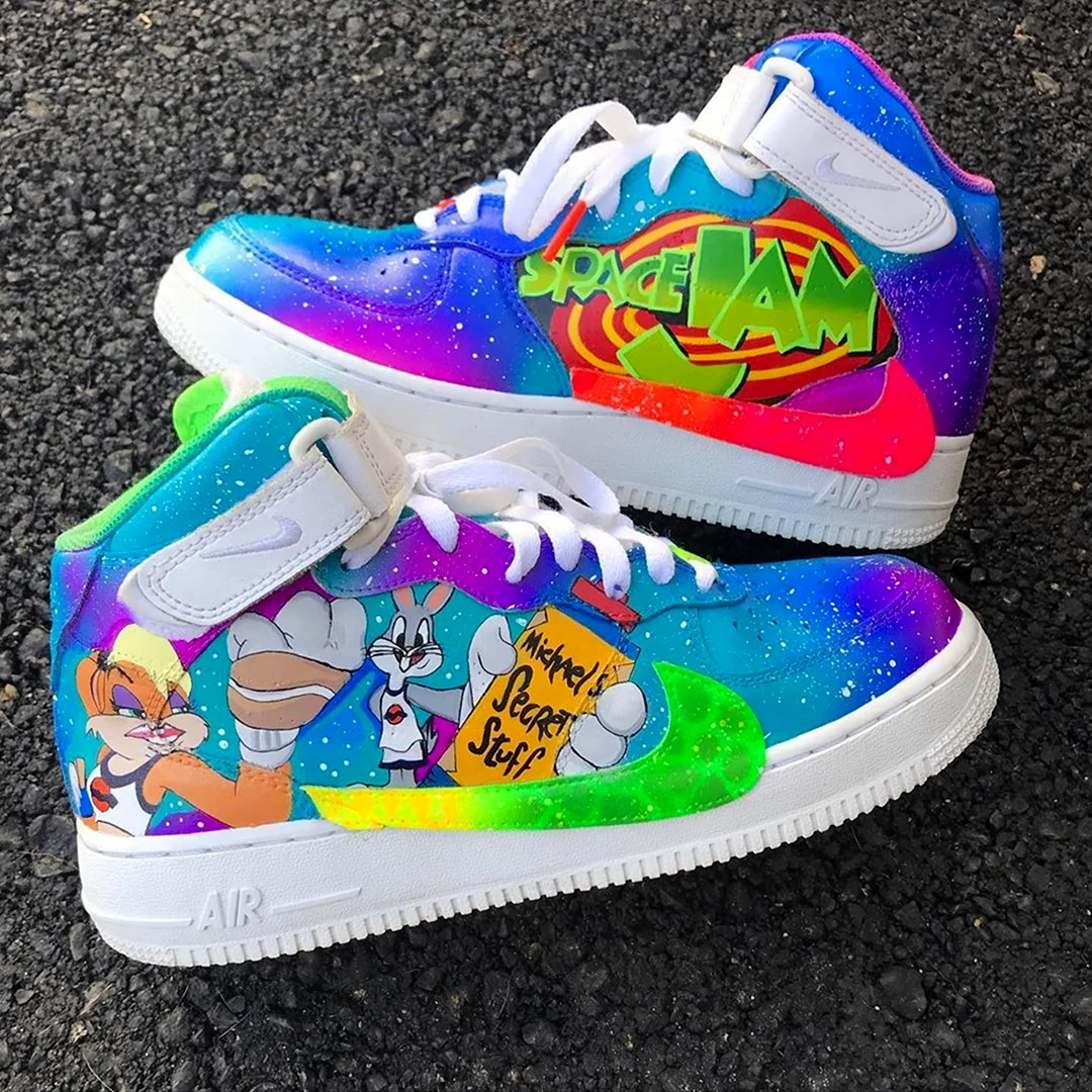 Nike air разноцветные. Найк АИР Форс разноцветные. Nike Air Force Jordan разноцветные. Nike Air Force 1 Space Jam. Детские кроссовки Nike Force 1.