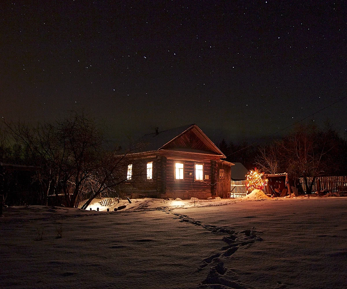 Ночь в деревне (33 фото)