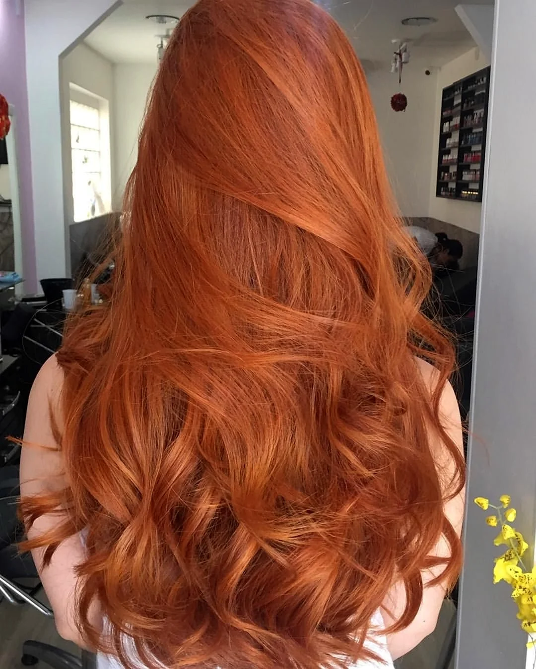 Рыжий цвет волос покраска